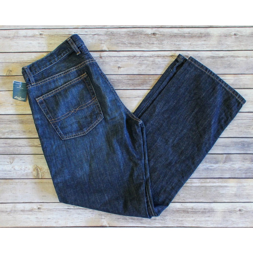 Lucky Brand Jeans Mens 34 x 31 Dark Wash Blue Denim 221 Original Straight